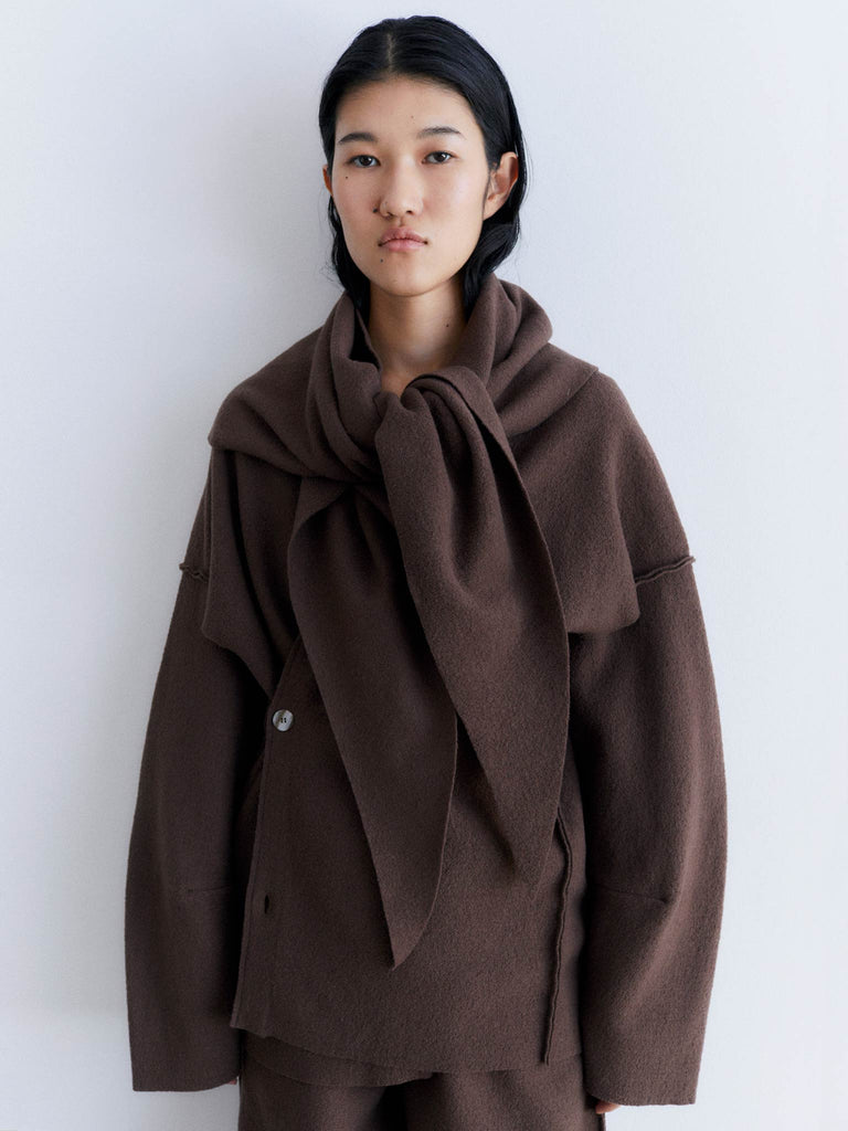 Knitted Cardigan Boiled Wool Wrap Cardigan Cos Wool Wrap Cardigan