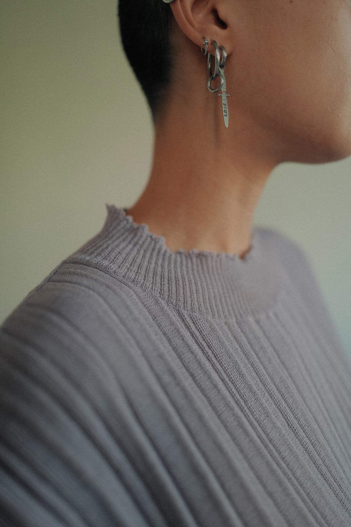 HIGASA dress in Lavender.